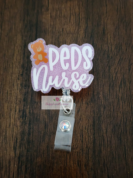 Peds nurse badge reel