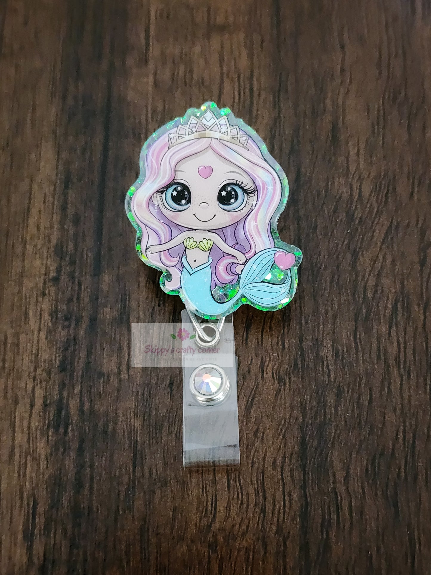 Mermaid Badge Reel (style 1)