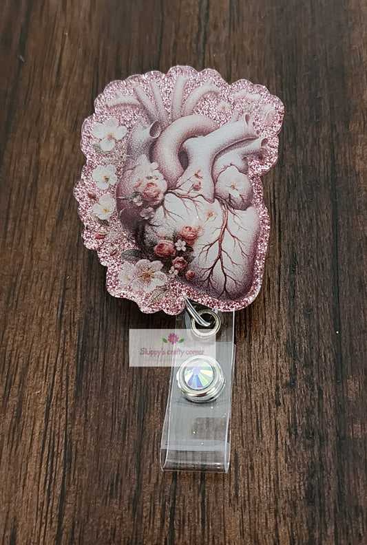 Floral Heart Badge reel