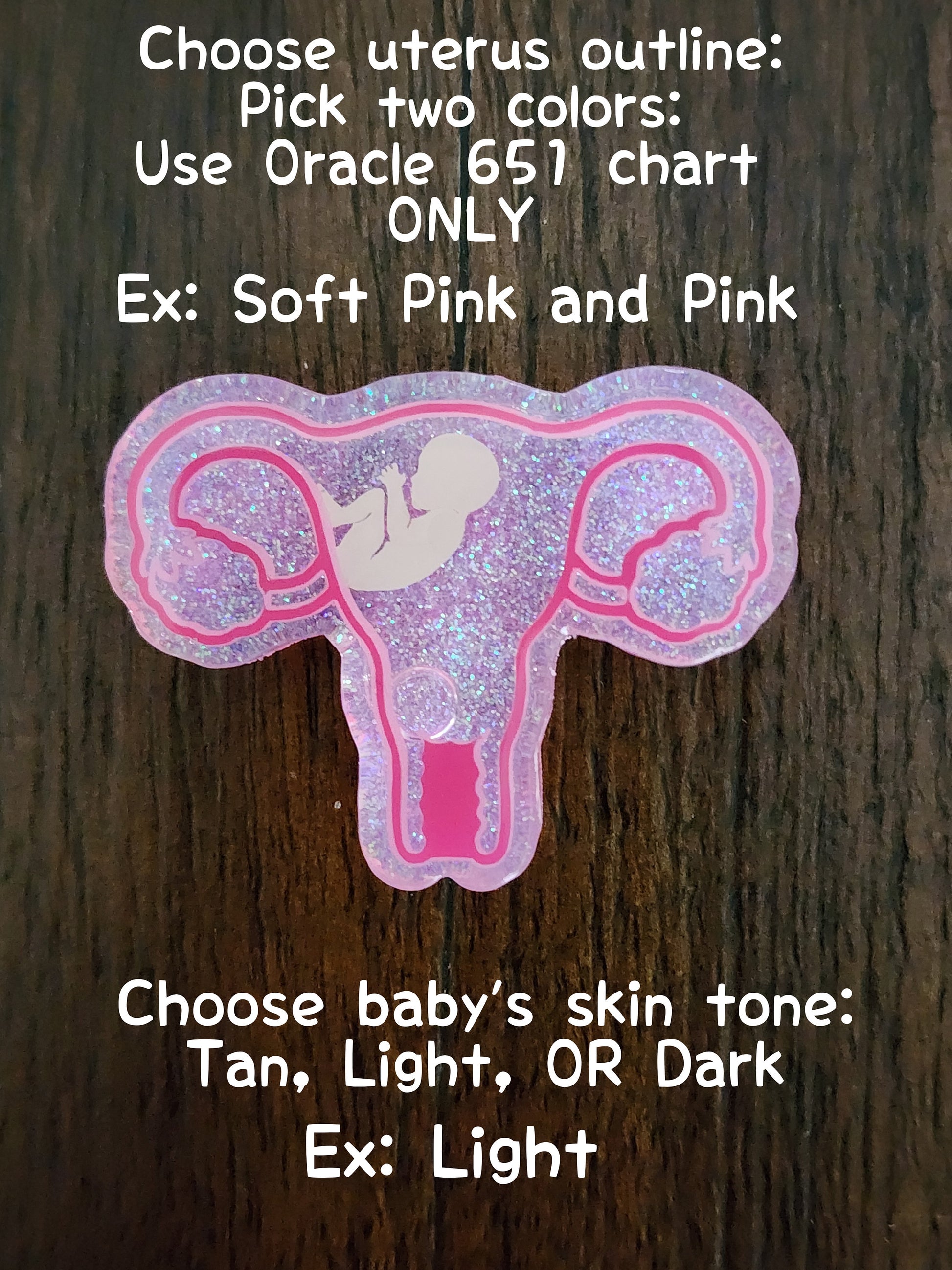 Uterus with baby shaker badge reel| shaker badge reel| badge holder| badge clip| id holder| badge reel| obgyn gift| Nurse badge reel| badge