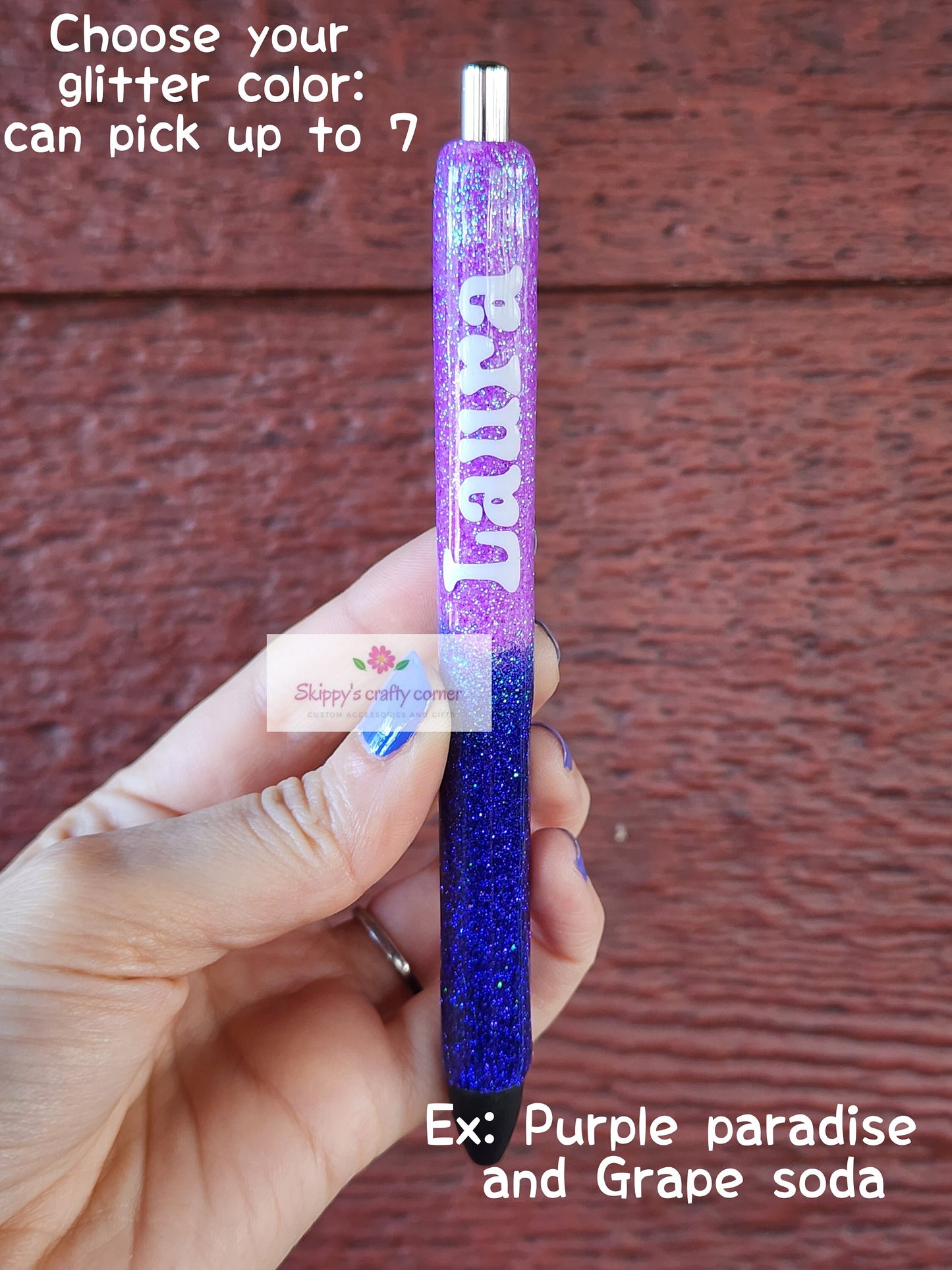 Ombre Glitter pen| Name Glitter pen| Personalized Pen| Glitter pens| nurse pens| Teacher pens| pen| customized glitter pens| back to school