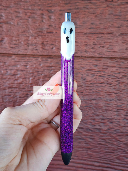 Ghost Glitter pen| Halloween Glitter pen| Personalized Pen| Glitter pens| nurse pens| Teacher pens| pen| customized glitter pens| pens