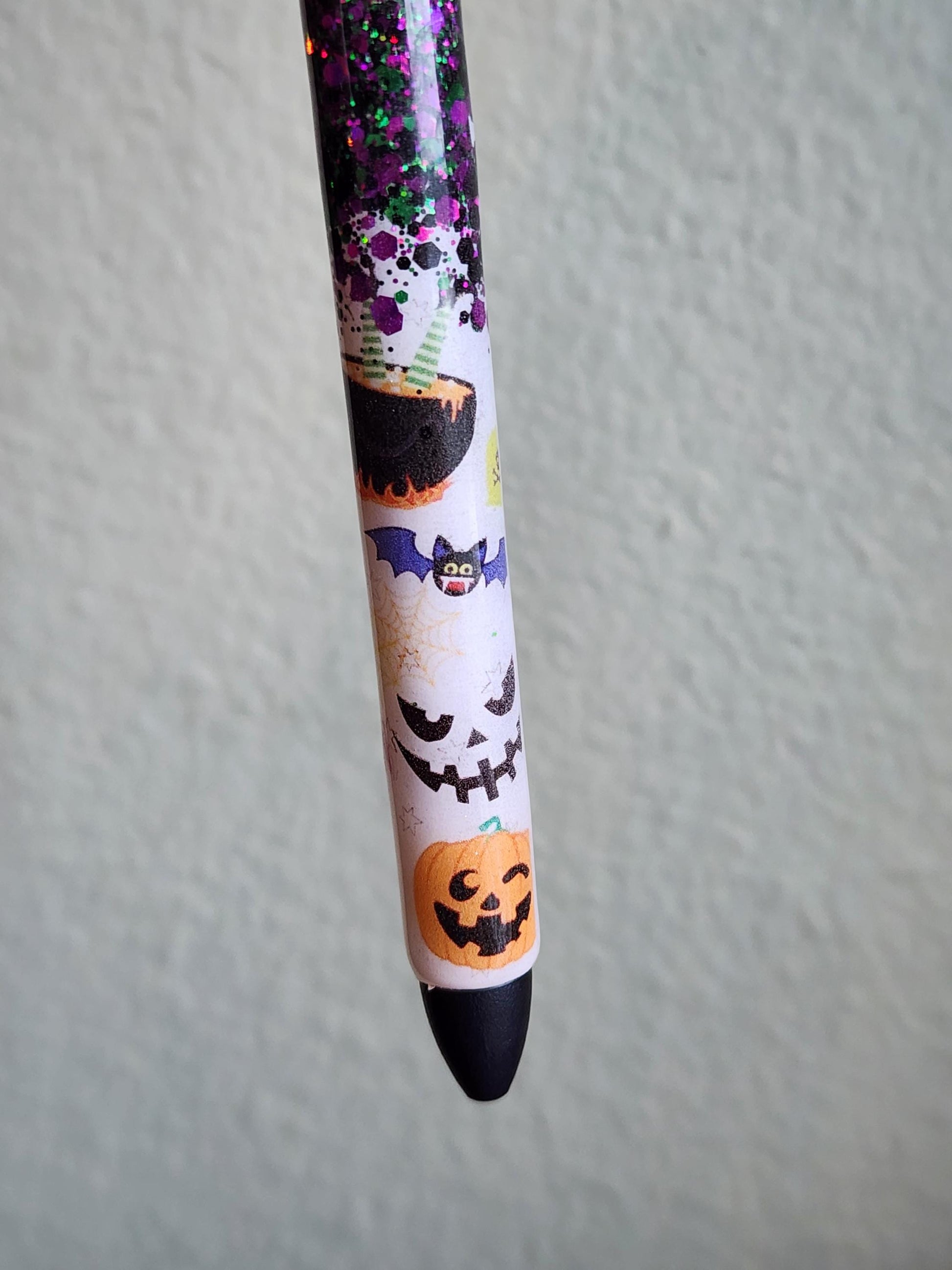 Halloween Spooky glitter pen| Halloween glitter pen| ghost glitter Pen| glitter pen| personalized glitter pen| Halloween pens| pens