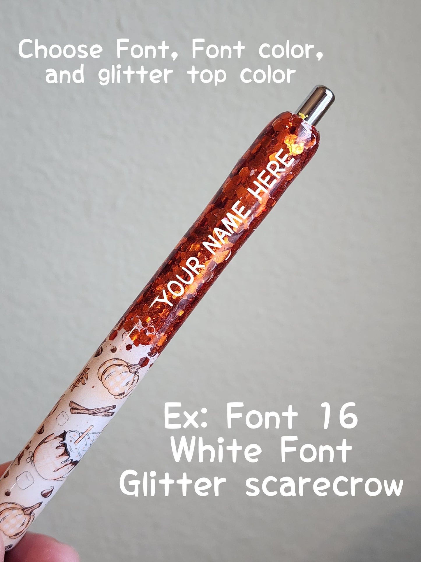 Fall vibes glitter pen| glitter pen| Fall pen| personalized glitter pen| pens| nurse pen| teacher pen| Holiday pen| customized pen