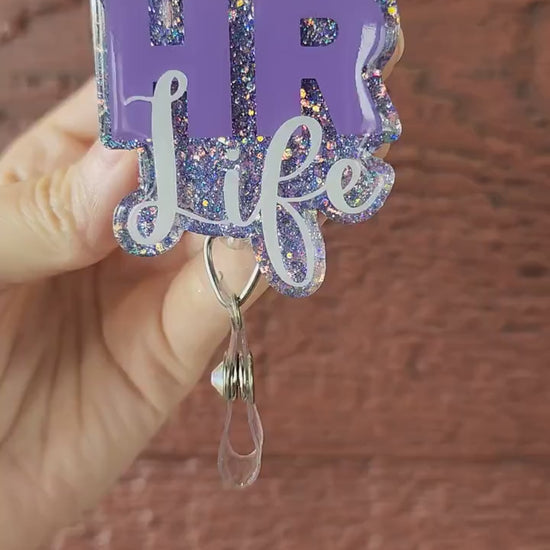 HR Badge Reel| Personalized badge holder| Badge Clip|ID Holder| Retractable Badge Ree| HR Life badge reel| customized badge reel| badge