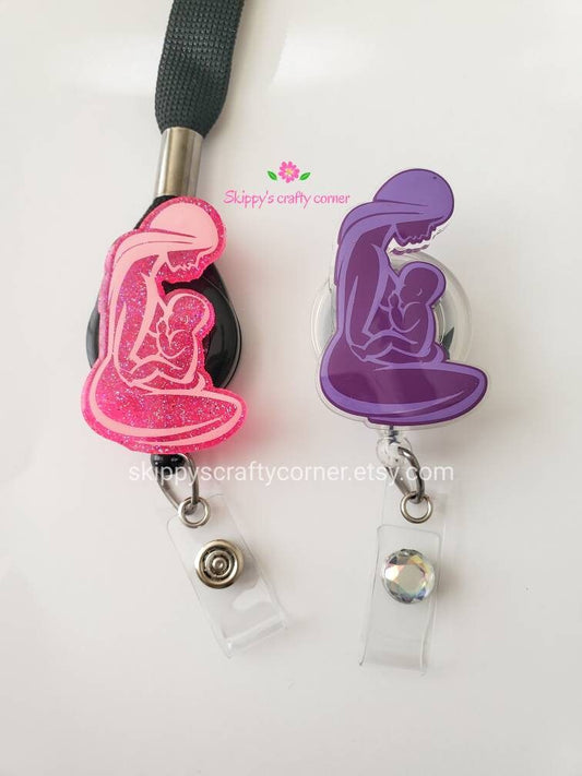 Breastfeeding badge reel| lactation consultant badge reel| badge clip| badge holder| labor and delivery badge reel| id holder| nurse gift