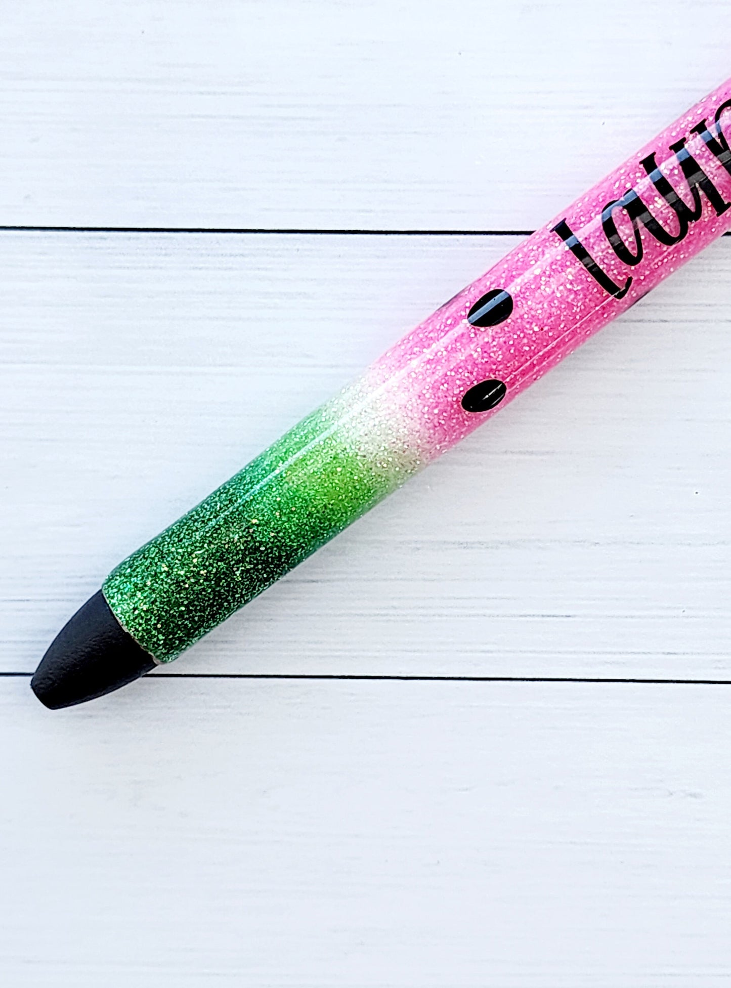 Watermelon pen| Watermelon glitter pen| personalized pen| glitter pen| summer pen| nurse gift| Teacher gift| pen lover gift