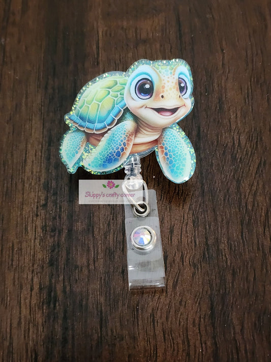 Turtle badge reel| Boy turtle badge reel| animal badge reel| summer badge| retractable badge reel| nurse badge reel| badge reel turtle